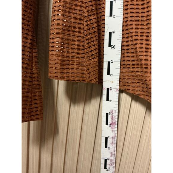 Akris Perforated Blazer Jacket Brown Women’s Size 6 / 38 FR - Picture 6 of 6